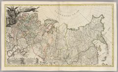 Map Of Russia ~ 1745 ~ 979mm (w) X 600mm (h)