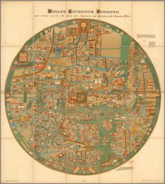 Mappa Mundi ~ 1898 ~ 600mm (w) X 671mm (h)